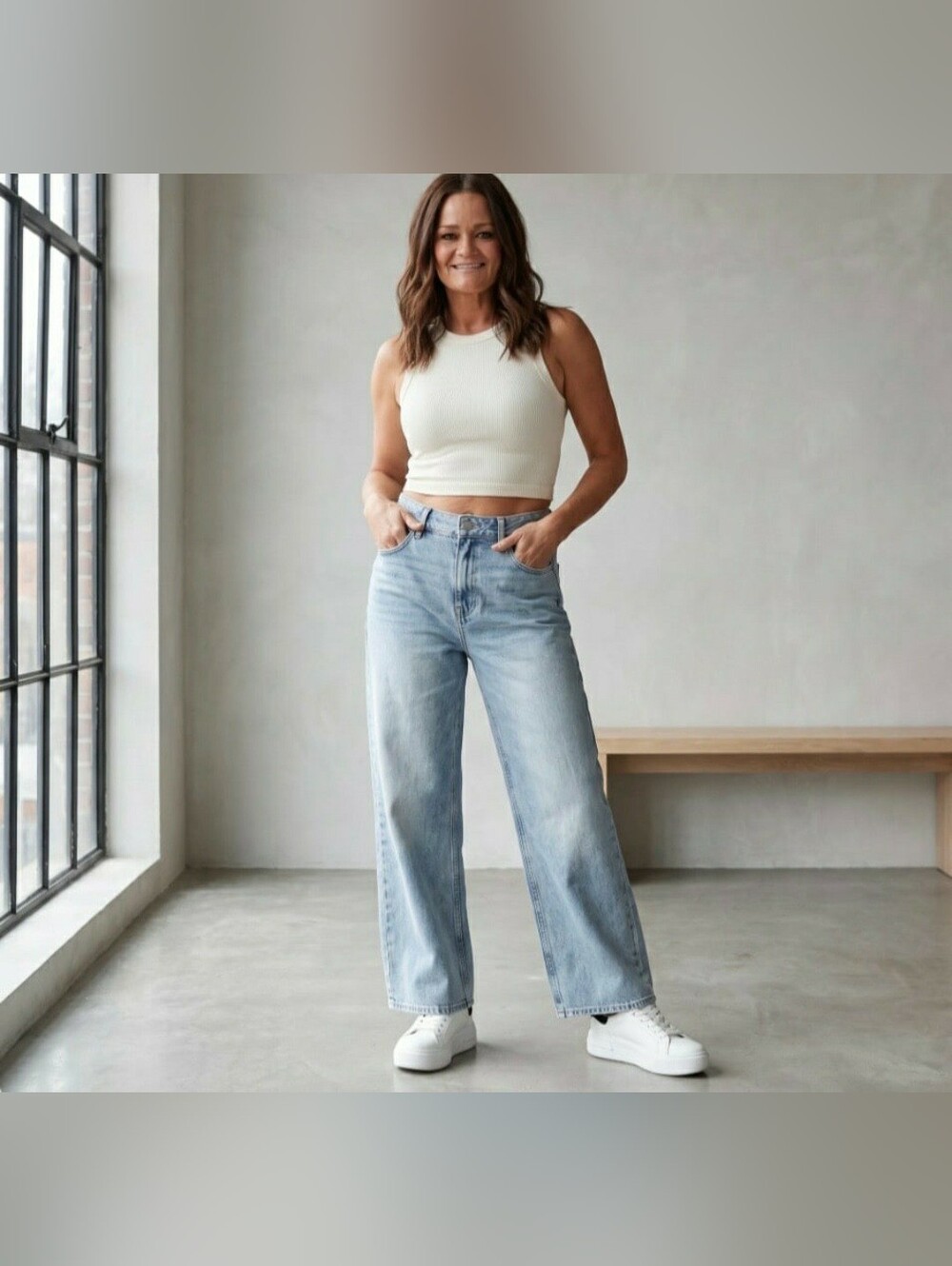 AEROPOSTALE AERO BAGGY WIDE LEG JEANS